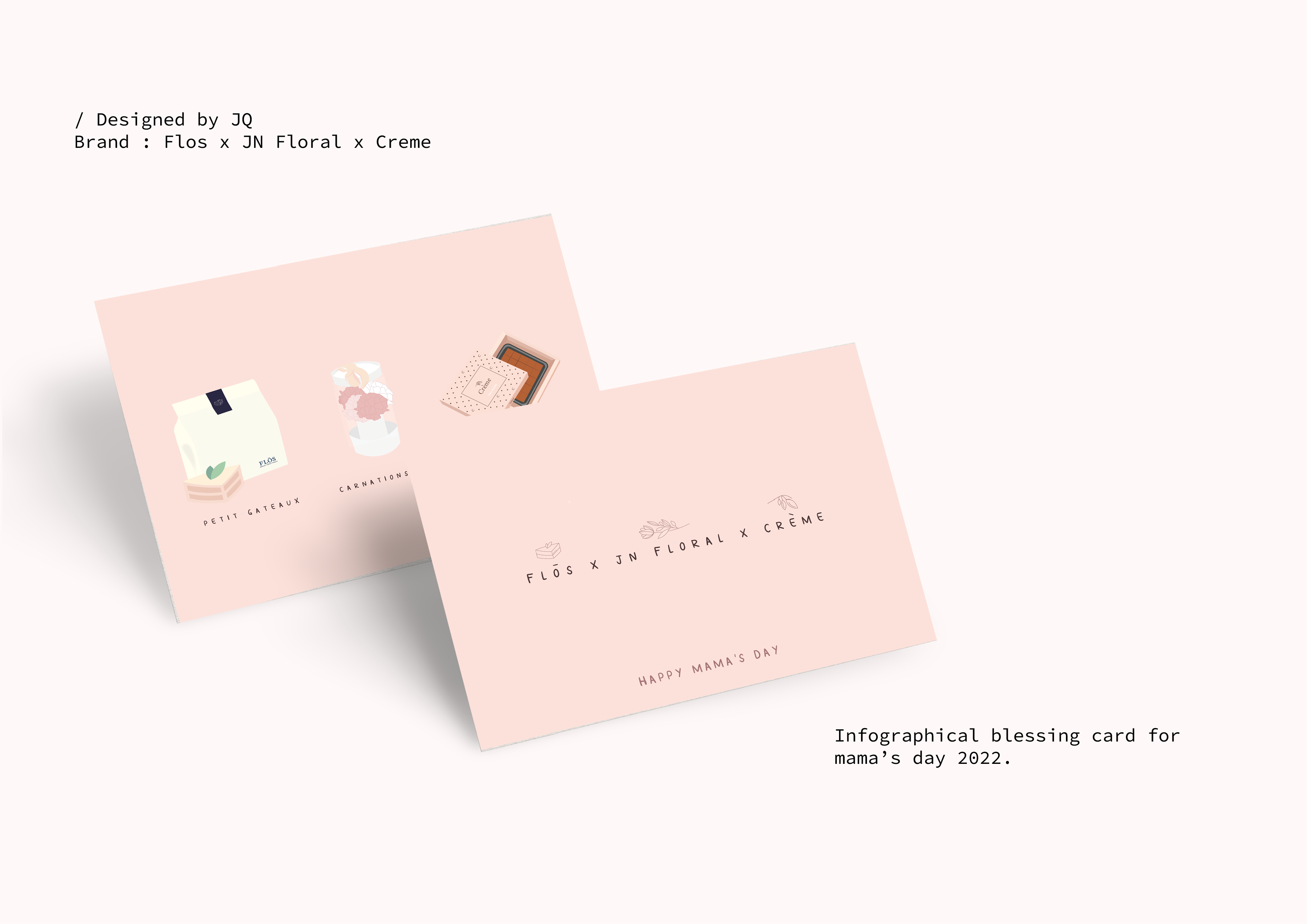 Flos x JN x Creme card